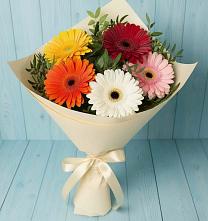 Букет цветов из:  Герберы #REPLACE_PRED# Петровке