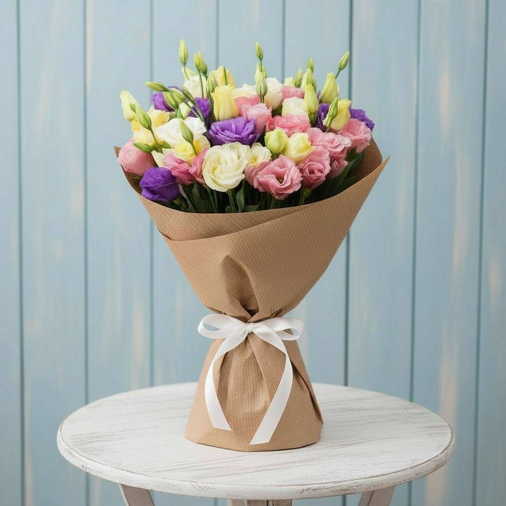 Букет цветов из: Лизиантусы в Петровке