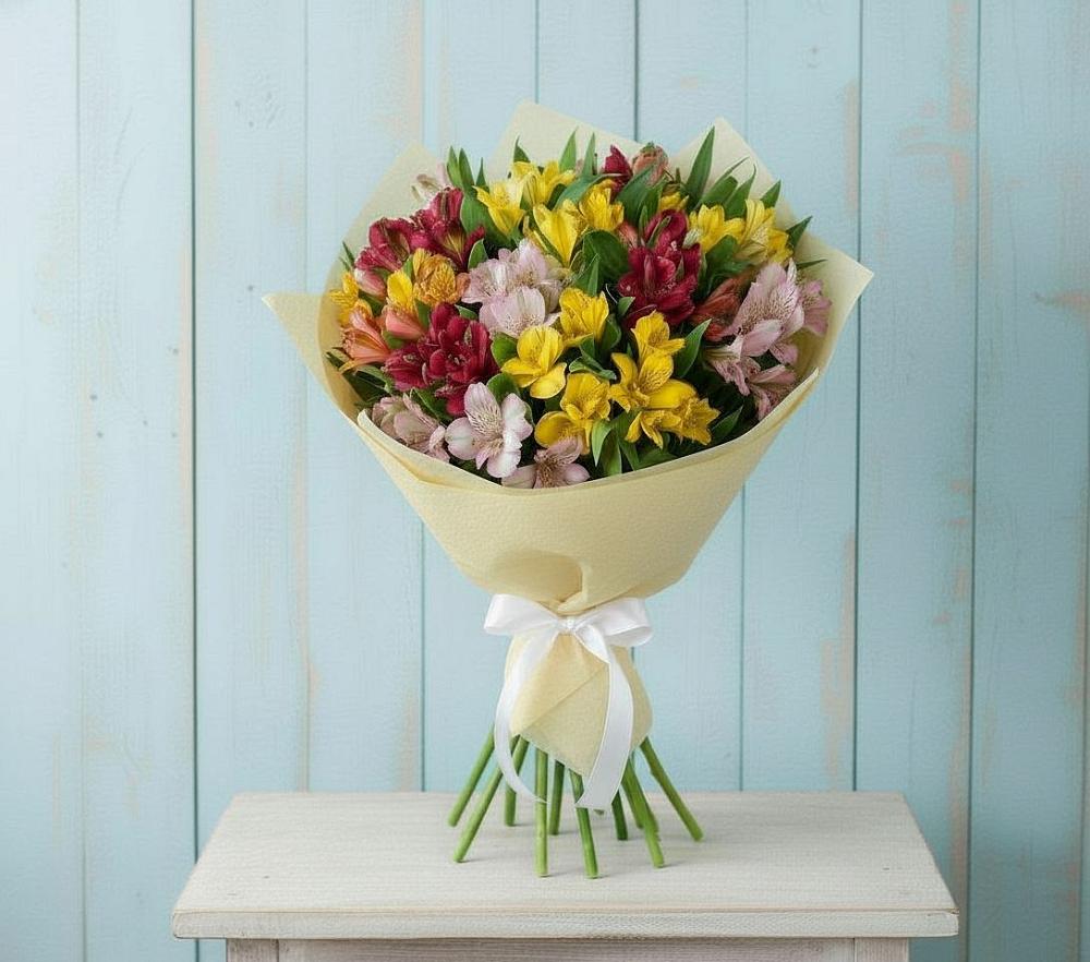 Букет цветов из: Альстромерии в Петровке