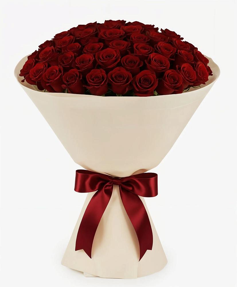 Букет 101 Бордовая роза Блэк Бакарра в Петровке