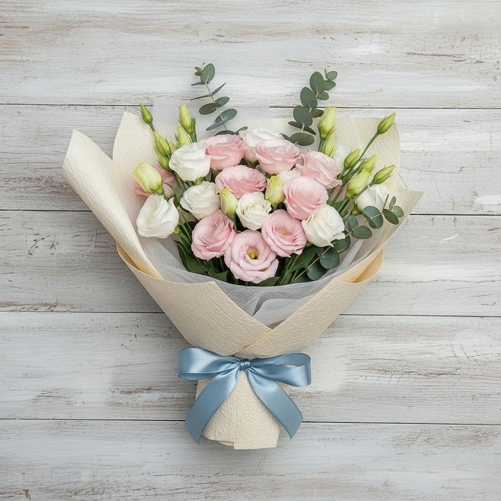 Букет цветов из: Лизиантусы в Петровке